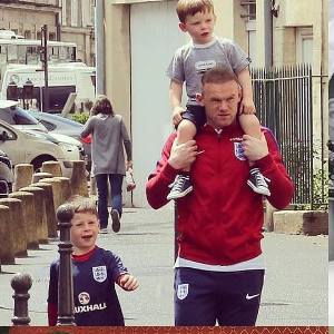 L'adorable famille Rooney.
