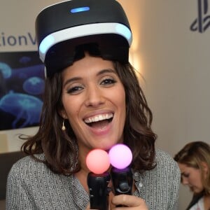 Laurie Cholewa lors de la soirée Experience PlayStation VR à Paris, France, le 13 octobre 2016. © CVS/Veeren/Bestimage13/10/2016 - Paris