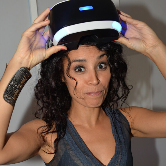 Aïda Touihri lors de la soirée Experience PlayStation VR à Paris, France, le 13 octobre 2016.