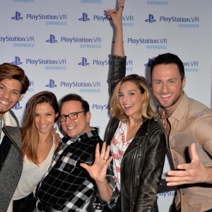 Exclusif - Rayane Bensetti et Denitsa Ikonomova, Jean-Marc Généreux, Camille Lou et Christian Millette lors de la soirée Experience PlayStation VR à Paris, France, le 13 octobre 2016.