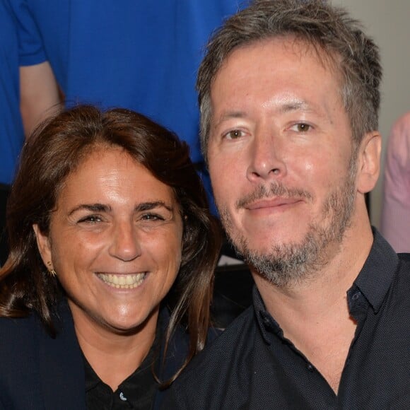 Exclusif - Valérie Bénaïm et Jean-Luc Lemoine lors de la soirée Experience PlayStation VR à Paris, France, le 13 octobre 2016.