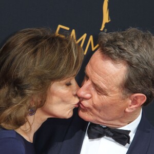 Bryan Cranston et sa femme Robin Dearden - 68ème cérémonie des Emmy Awards au Microsoft Theater à Los Angeles, le 18 septembre 2016.