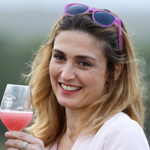 Julie Gayet était la marraine d'une soirée caritative à l'occasion du mois Octobre Rose, le 14 octobre 2016, au Château Roubine à Lorgues