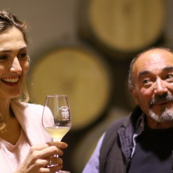 Julie Gayet et Valérie Rousselle lors de la soirée caritative à l'occasion du mois Octobre Rose, le 14 octobre 2016, au Château Roubine à Lorgues