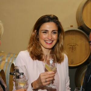 Julie Gayet et Valérie Rousselle lors de la soirée caritative à l'occasion du mois Octobre Rose, le 14 octobre 2016, au Château Roubine à Lorgues