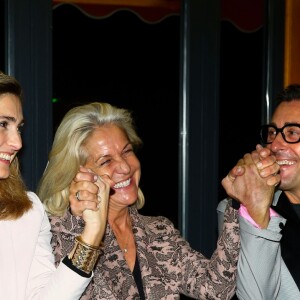 Julie Gayet et Valérie Rousselle lors de la soirée caritative à l'occasion du mois Octobre Rose, le 14 octobre 2016, au Château Roubine à Lorgues