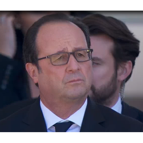 François Hollande assiste à la cérémonie en hommage aux victimes des attentats de Nice organisée à Nice le 15 octobre 2016.