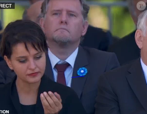 Najat Vallaud-Belkacem assiste à la cérémonie en hommage aux victimes des attentats de Nice organisée à Nice le 15 octobre 2016.