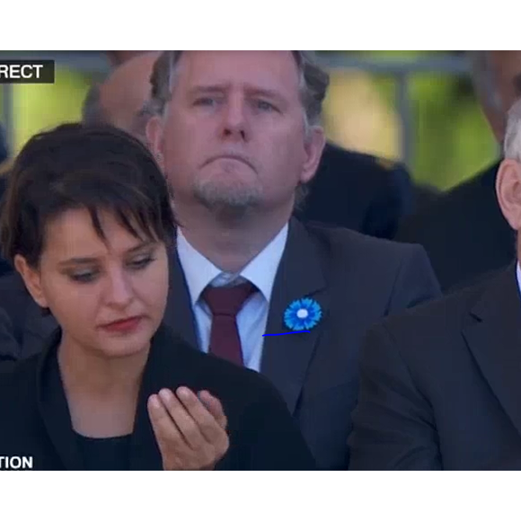 Najat Vallaud-Belkacem assiste à la cérémonie en hommage aux victimes des attentats de Nice organisée à Nice le 15 octobre 2016.