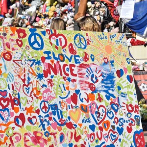 Attentat de Nice : Journée d'hommage national 3 mois après l'attentat qui avait couté la vie à 86 personnes sur la Promenade des Anglais à Nice le 15 octobre 2016.
