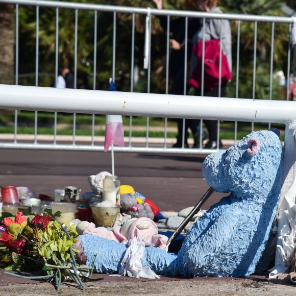 Attentat de Nice : Journée d'hommage national 3 mois après l'attentat qui avait couté la vie à 86 personnes sur la Promenade des Anglais à Nice le 15 octobre 2016.