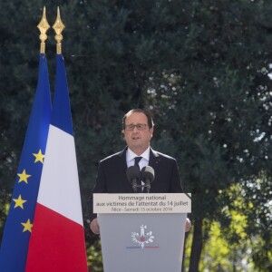 François Hollande, Président de la Republique - François Hollande lors de l'hommage National aux victimes de l'attentat de Nice à Nice le 15 octobre 2016