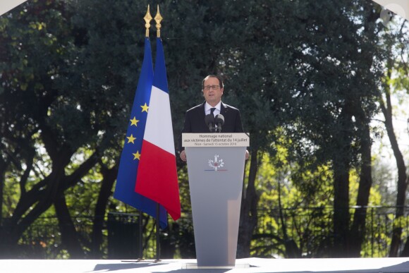 François Hollande, Président de la Republique - François Hollande lors de l'hommage National aux victimes de l'attentat de Nice à Nice le 15 octobre 2016