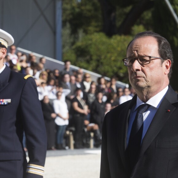 François Hollande , Président de la Republique. - François Hollande lors de l'hommage National aux victimes de l'attentat de Nice à Nice le 15 octobre 2016