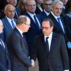Le prince Albert II de Monaco et François Hollande - François Hollande lors de l'hommage National aux victimes de l'attentat de Nice le 15 octobre 2016. © Bruno Bebert / Bestimage