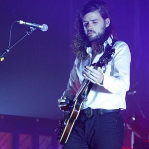 Exclusif - Winston Marshall - Mumford and Sons en concert à l'Olympia à Paris, le 7 juillet 2015.