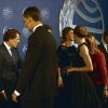 Le roi Felipe VI et la reine Letizia d'Espagne présidaient samedi 15 octobre 2016 à la remise du Prix Planeta du roman, attribué à Dolores Redondo (finaliste : Marcos Chicot), lors d'une cérémonie au Palais des Congrès de Catalogne à Barcelone.