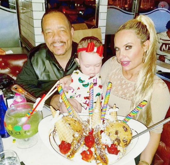 Le rappeur Ice-T ainsi que sa femme Coco Austin et leur fille Chanel Nicole. Photo publiée sur Instagram au mois d'octobre 2016