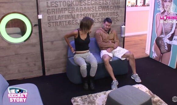 Mélanie et Thomas - "Secret Story 10" sur NT1, le 20 octobre 2016.