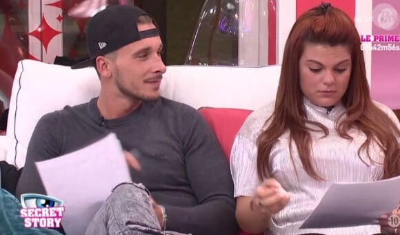 Julien et Fanny - "Secret Story 10" sur NT1, le 20 octobre 2016.
