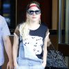 Lady Gaga quitte son appartement à New York le 17 août 2016.