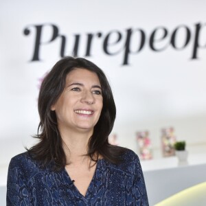 Exclusif - Rendez-vous avec Estelle Denis dans les locaux de Webedia pour Purepeople à Levallois-Perret. Le 19 octobre 2016 © Giancarlo Gorassini / Bestimage