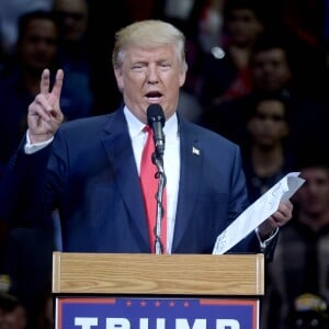 Donald Trump en meeting à Wilkes-Barre en Pennsylvanie le 10 octobre 2016.