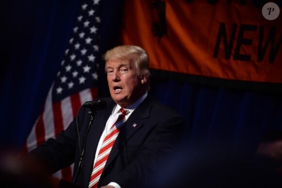 Donald Trump , candidat républicain à l'élection présidentielle, est nommé président du parti conservateur de l'état de New York, le 8 septembre 2016.