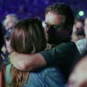 Exclusif - Cindy Crawford et son mari Rande Gerber assistent au concert de Paul McCartney lors du festival Desert Trip à Indio en Californie le 8 octobre 2016.