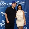 Rob Kardashian et sa fiancée Blac Chyna enceinte au Memorial Day Weekend du Sky Beach Club à Las Vegas, le 28 mai 2016