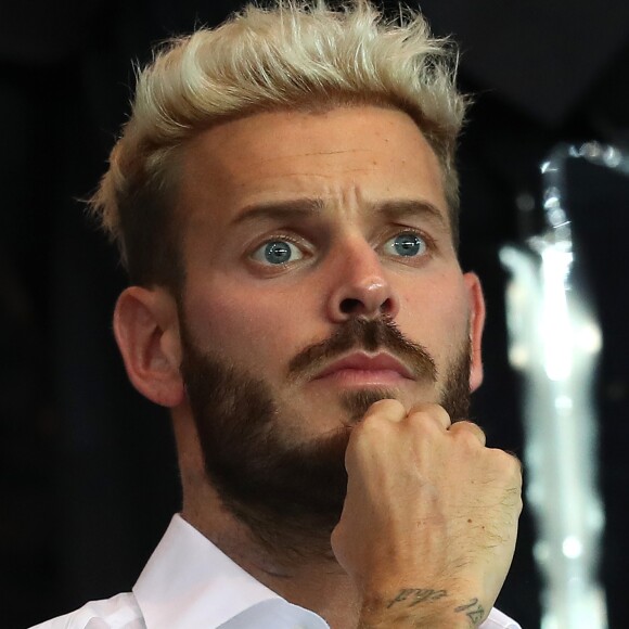 Matt Pokora (M. Pokora) au match de Ligue des champions Psg contre Arsenal au Parc des Princes à Paris le 13 septembre 2016. © Cyril Moreau/Bestimage