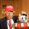 Guest déguisé en Donald Trump à la soirée caritative Halloween 2016 to benefit The New York Restoration Project à New York, le 28 octobre 2016 © Sonia Moskowitz/Globe Photos via Zuma/Bestimage