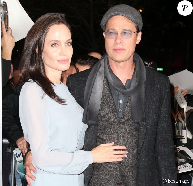 Angelina Jolie et son mari Brad Pitt à la première du film 'By The Sea' réalisé par Angelina à New York, le 3 novembre 2015