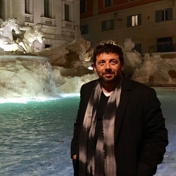 Patrick Bruel en tournage à Rome le 23 octobre 2016