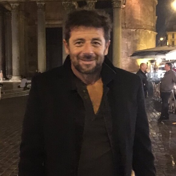 Patrick Bruel en tournage à Rome le 19 octobre 2016