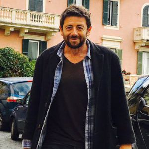 Patrick Bruel en tournage à Rome le 21 octobre 2016