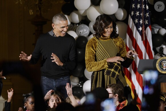 Le président Barack Obama et Michelle fêtent Halloween à la Maison Blanche, le 31 octobre 2016
