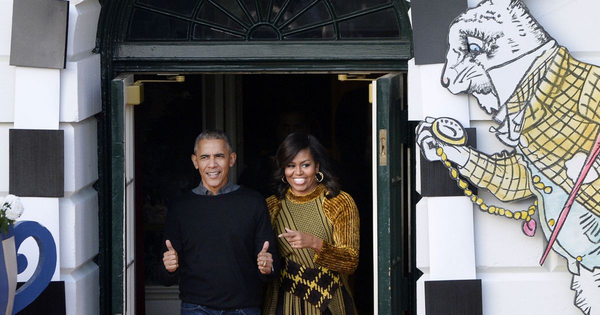 Barack Obama et sa femme Michelle fêtent Halloween à la Maison Blanche ...