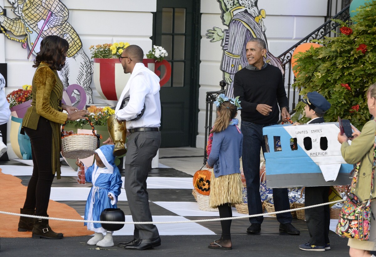 Photo : Barack Obama et Michelle font Halloween à la Maison Blanche, le ...