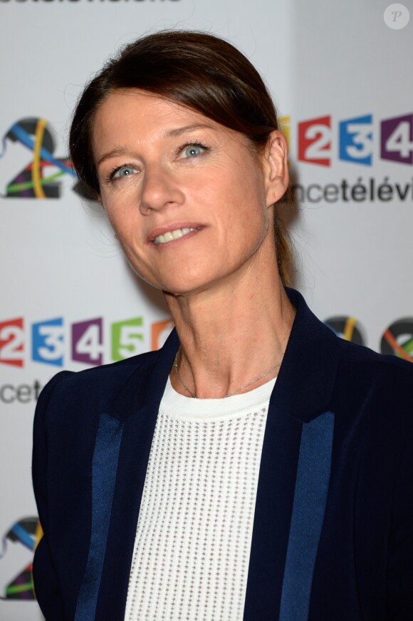 Carole Gaessler au photocall de France Télévisions, pour la présentation de la nouvelle dynamique 2016-2017, à Paris, le 29 juin 2016. © Guirec Coadic/Bestimage