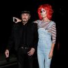 Johnny Hallyday et Laeticia Hallyday arrivent à la fête d'Halloween de Kate Hudson à Los Angeles, le 28 octobre 2016