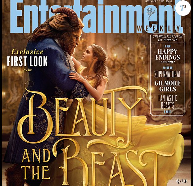 Emma Watson et Dan Stevens en couverture d'Entertainment Weekly pour La Belle et la Bête