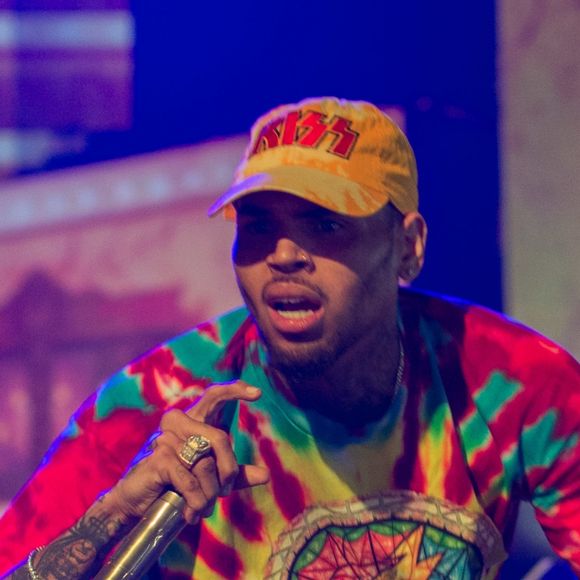 Chris Brown en concert à Francfort, le 22 mai 2016.