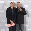 Philippe Starck et sa femme Jasmine Abdellatif Starck arrivent aux "GQ Awards - Men of the Year" à Madrid, le 3 novembre 2016. Celebrities arrive at the "GQ Awards - Men of the Year" in Madrid. November 3rd, 2016.03/11/2016 - Madrid