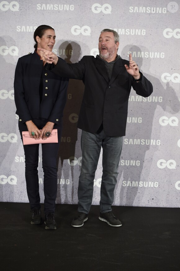 Philippe Starck et sa femme Jasmine Abdellatif Starck - Première édition des Hombres del Año GQ 2016 à Madrid, le 3 novembre 2016.