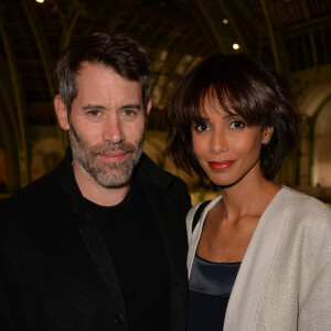 Sonia Rolland et son compagnon Jalil Lespert à la soirée d'inauguration de la FIAC 2016 (Foire Internationale d'Art Contemporain) organisée par Orange au Grand Palais à Paris, France, le 19 octobre 2016.