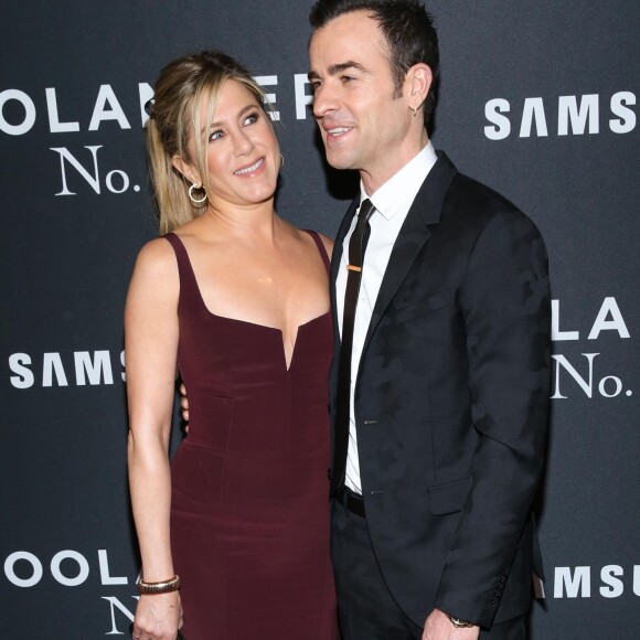 Justin Theroux et sa femme Jennifer Aniston - Première de "Zoolander 2" à New York le 9 février 2016.