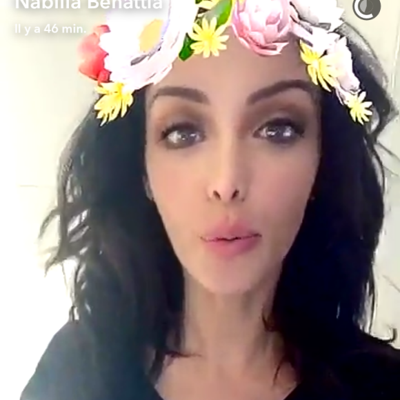 Nabilla a répondu à Capucine Anav sur Snapchat. Le 7 novembre 2016.