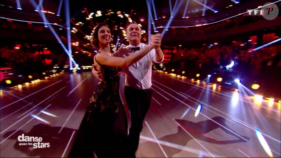 Julien Lepers et Silvia Notargiacomo - "Danse avec les stars 7" sur TF1. Le 10 novembre 2016.
