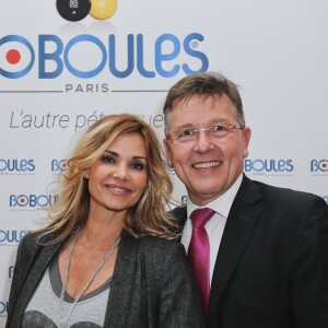 Exclusif - Ingrid Chauvin et le directeur de l'Hôtel Napoléon, Claude Rath - Soirée de lancement de "BoBoules, l'autre pétanque" à l'Hôtel Napoléon à Paris. Le 7 novembre 2016 © Philippe Doignon / Bestimage